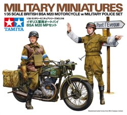 画像1: タミヤ 1/35 イギリス軍用オートバイ BSA M20 MPセット【プラモデル】 