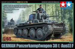 画像1: タミヤ 1/48 ドイツ軽戦車 38（t）E/F型【プラモデル】  