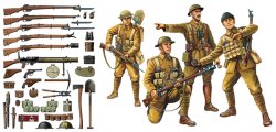 画像1: タミヤ 1/35 WWI イギリス歩兵・小火器セット 【プラモデル】 