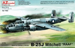 画像1: AZモデル 1/72 B-25J ミッチェル「RAAF」【プラモデル】