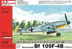 画像1: AZモデル 1/72 メッサーシュミット Bf109F-4/B「戦闘爆撃機型」【プラモデル】 