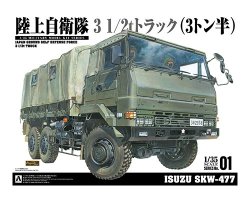 画像1: アオシマ 1/35 3 1/2t トラック (SKW-477) 【プラモデル】 