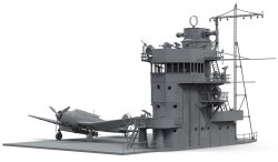 画像3: ボーダーモデル 1/35 日本海軍 空母 赤城 艦橋 w/飛行甲板+ 九七式艦上攻撃機【プラモデル】 