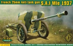 画像1: ACE 1/72 フランス 25mm 対戦車砲 S.A.I Mle 1937年型【プラモデル】 