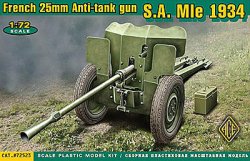 画像1: ACE 1/72 フランス 25mm 対戦車砲 S.A. Mle 1934年式【プラモデル】 