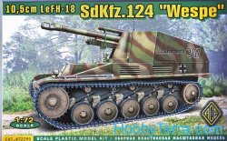 画像1: ACE 1/72  Sd.Kfz.124 10.5cm自走砲 ヴェスペ 【プラモデル】 