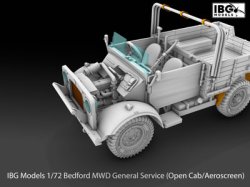 画像5: IBG 1/72 ベッドフォードMWD軽軍用トラック・オープンキャブ・エアロスクリーン型【プラモデル】  