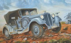 画像1: ローデン 1/35 独・ホルヒV8-830R大型軍用乗用車【プラモデル】  