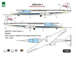 画像2: FLY 1/72 NASA AD-1 実験用航空機【プラモデル】 