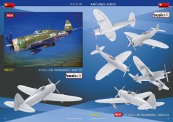 画像2: ミニアート 1/48 WWII アメリカ P-47D-11REサンダーボルト(レイザーバック) ベーシックキット【プラモデル】  