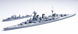 画像1: タミヤ 1/700 英巡洋戦艦フッド&E級駆逐艦  