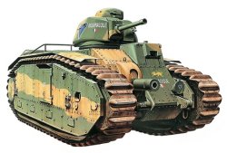 画像1: タミヤ 1/35 フランス戦車(シャール)B1 bis.　 