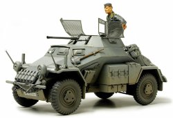 画像1: タミヤ 1/35ドイツ四輪装甲車Sd.kfz.222エッチング・アルミ砲身付 【プラモデル】  