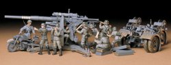 画像1: タミヤ 1/35 ドイツ88mm砲FLAK36/37(オートバイ付)  