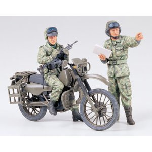 画像: タミヤ 1/35 陸上自衛隊オートバイ偵察セット 【プラモデル】  