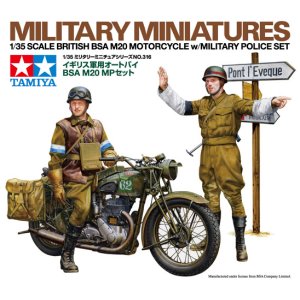 画像: タミヤ 1/35 イギリス軍用オートバイ BSA M20 MPセット【プラモデル】 