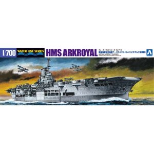 画像: アオシマ 1/700 英国海軍航空母艦アークロイヤル１９４１ビスマルク追撃戦 【プラモデル】  