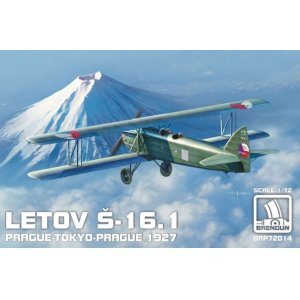 画像: ブレンガンモデル 1/72 レトフ S-16.1 戦闘機"東京-プラハ-東京フライト機" 【プラモデル】