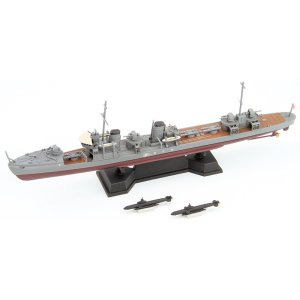 画像: ピットロード 1/700 日本海軍 神風型駆逐艦 神風 フルハルパーツ＋特殊潜航艇 海龍付【プラモデル】