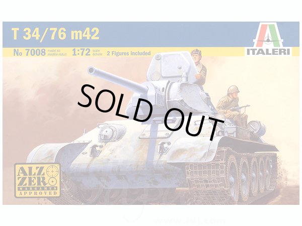 画像1: イタレリ 1/72 ソ連 T-34/76戦車 1942【プラモデル】 