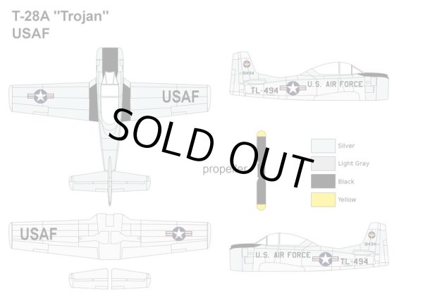 画像1: ミニウイング 1/144 ノースアメリカン T-28Aトロージャン「アメリカ空軍」【プラモデル】