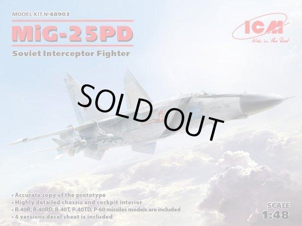 画像1: ICM 1/48 MiG-25 PD フォックスバットE【プラモデル】