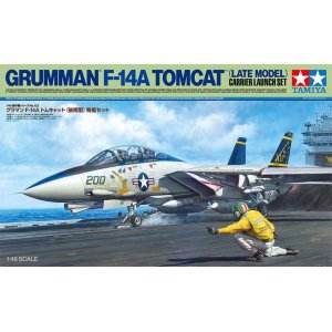 画像: タミヤ 1/48 グラマン F-14A トムキャット(後期型) 発艦セット【プラモデル】 