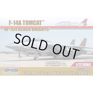 画像: 童友社 1/72 アメリカ海軍 F-14A トムキャット “VF-154 ブラックナイツ”【プラモデル】 