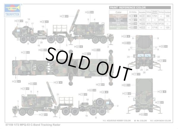 画像2: トランペッター 1/72 MPQ-53 追跡レーダーシステム  【プラモデル】 