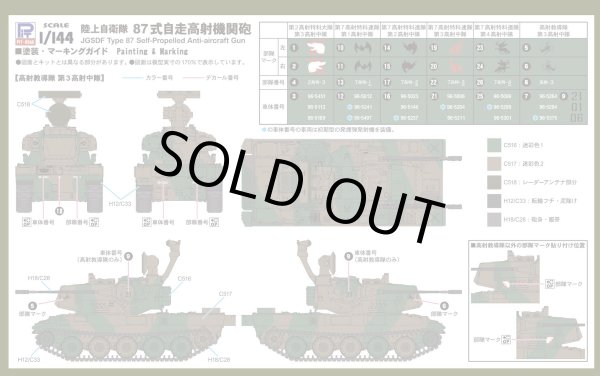 画像5: ピットロード 1/144 陸上自衛隊 87式自走高射機関砲【プラモデル】 