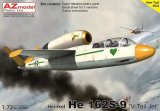 画像: AZモデル 1/72 ハインケル He162S-9 ザラマンダー・Vテール複座ジェット機【プラモデル】 