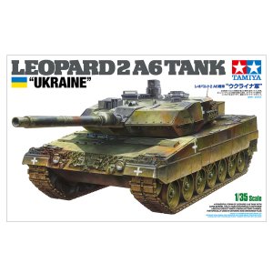 画像: タミヤ 1/35 レオパルト2A6戦車 “ウクライナ軍”【プラモデル】