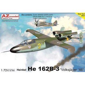 画像: AZモデル 1/72 He162B-3 フォルクスイェーガー 1946年【プラモデル】