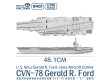 画像2: マジックファクトリー 1/700 ジェラルド・R・フォード級航空母艦 CVN-78 USS ジェラルド・R・フォード【プラモデル】 