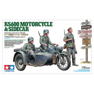 画像: タミヤ 1/35 ドイツ軍用サイドカー KS600【プラモデル】 