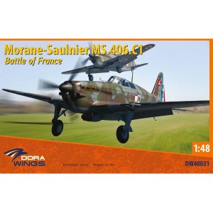 画像: ドーラ・ウィングス 1/48 モラーヌ・ソルニエ MS.406C.1 フランスの戦い【プラモデル】 