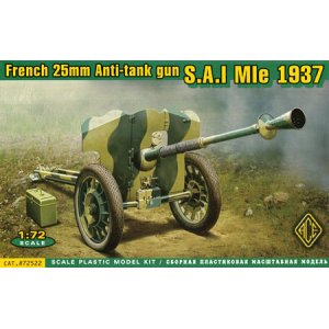 画像: ACE 1/72 フランス 25mm 対戦車砲 S.A.I Mle 1937年型【プラモデル】 