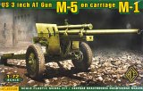 画像: ACE 1/72 アメリカ M5 3インチ 対戦車砲 M1砲架【プラモデル】 