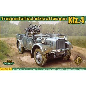 画像: ACE 1/72  ドイツ Kfz.4 ストゥーバー 軽四輪駆動車 対空機銃搭載型【プラモデル】 