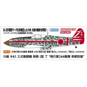 画像: ハセガワ 1/48 川崎 キ61 三式戦闘機 飛燕 I型 丁 “飛行第244戦隊 帝都防衛”【プラモデル】  