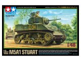 画像: タミヤ 1/48 アメリカ軽戦車 M5A1 スチュアート【プラモデル】 