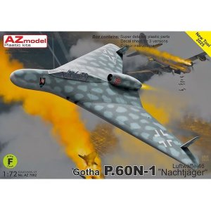 画像: AZモデル 1/72 ゴータ P.60N-1 夜間戦闘機ルフトバッフェ 1946年【プラモデル】  