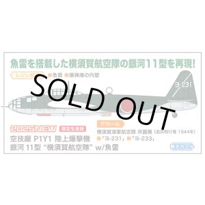 画像: ハセガワ 1/72 空技廠 P1Y1 陸上爆撃機 銀河 11型 “横須賀航空隊” w/魚雷【プラモデル】 