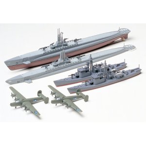 画像: タミヤ 1/700 アメリカ潜水艦ガトー級&日本海軍13号駆潜艇セット  