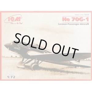 画像: ICM 1/72 ハインケルHe70G-1旅客機