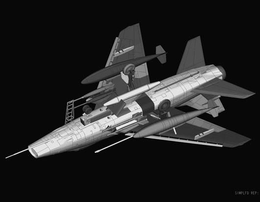 画像: トランペッター 1/48 F-100Cスーパーセイバー