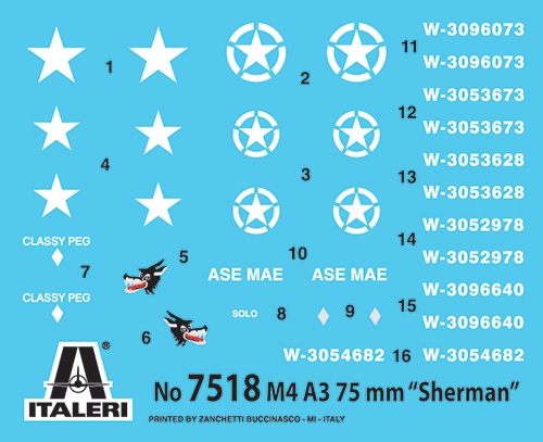 画像: イタレリ 1/72 アメリカ陸軍 M4A3シャーマン 75mm砲搭載型【プラモデル】