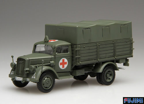 画像: フジミ 1/72 ドイツ軍用3tトラック 救護車仕様 【プラモデル】 