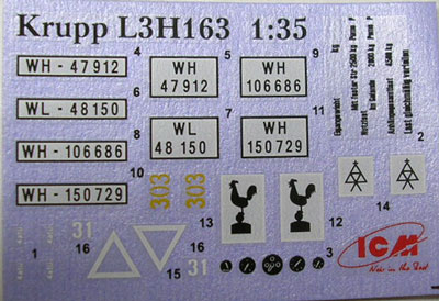 画像: ICM 1/35 ドイツ クルップL3H163カーゴ6輪トラック