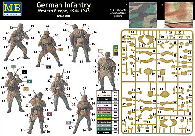 画像: マスターボックス 1/35 ドイツ軍歩兵 迷彩スモック&ポンチョ・西部戦線1944-45